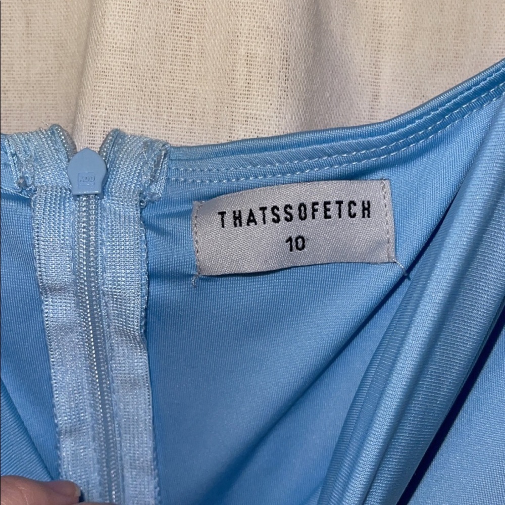 THATSSOFETCH Avni Blue Dress - Picture 6 of 6